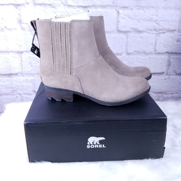 Sorel Lolla Chelsea ash brown boots ankle NEW - Picture 6 of 8